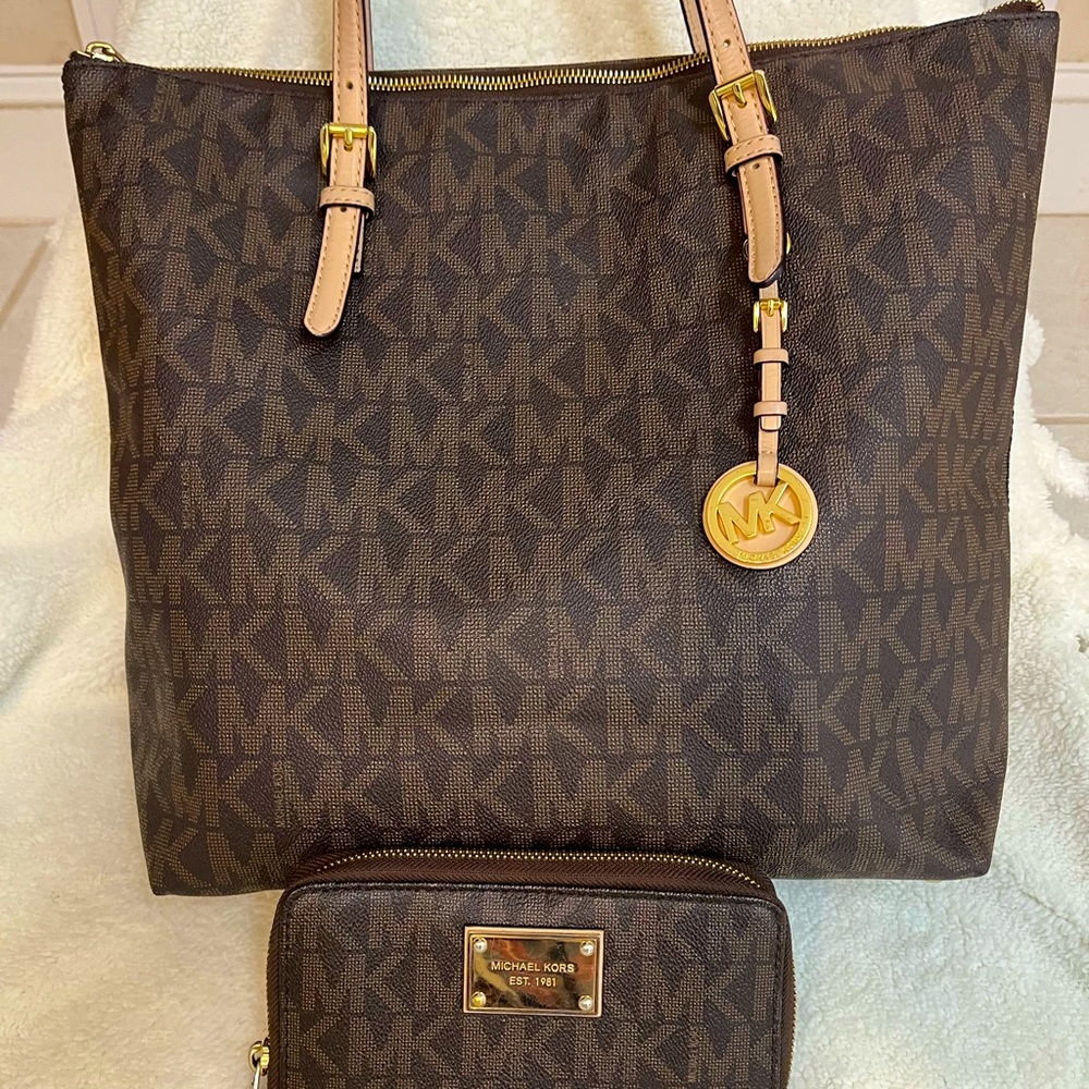 Michael Kors Brown Tote Bag